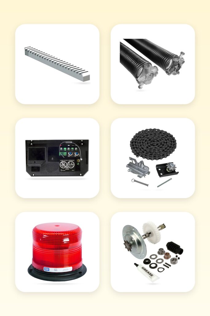 accesorios y repuestos para puertas automáticas